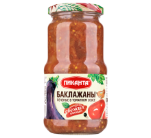 Баклажаны печеные Пиканта в томатном соусе, 450г
