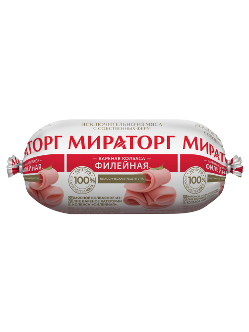 Колбаса Мираторг филейная вареная, 350г