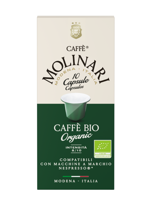 Кофе в капсулах Molinari Bio для кофемашин Nespresso 10шт, 50г