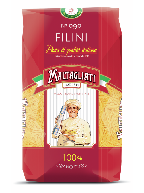 Макароны вермишель Maltagliati Filini №090 высший сорт, 450г