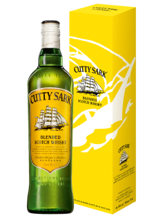 Виски шотландский Cutty Sark в подарочной упаковке, 0.7л