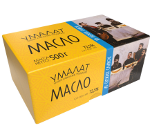 Масло сливочное Umalatte Крестьянское ГОСТ 72.5% 500г