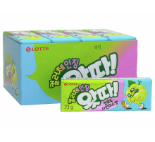 Жевательная резинка Lotte Whatta Green Grape, 23г x 16 шт