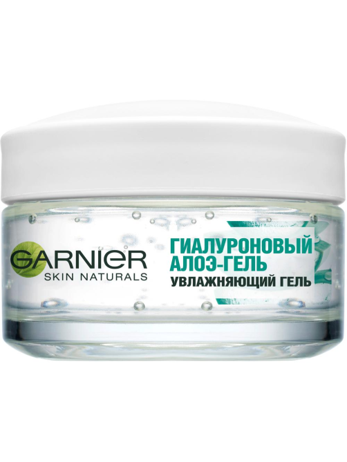 Гель для лица Garnier Skin Naturals Гиалуроновый Алоэ-гель увлажняющий для нормальной и смешанной кожи, 50мл