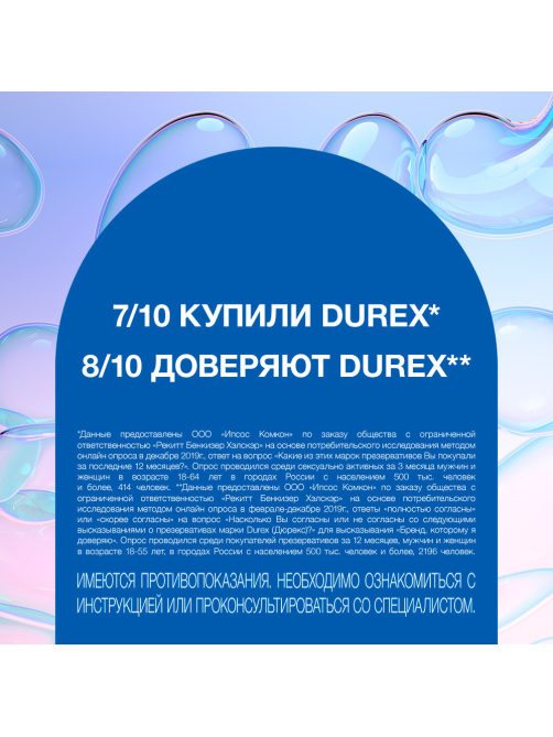 Презервативы Durex Invisible ультратонкие для максимальной чувствительности, 12шт