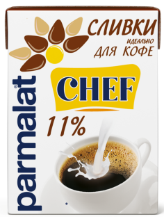 Сливки Parmalat для кофе ультрапастеризованные 11%, 200г
