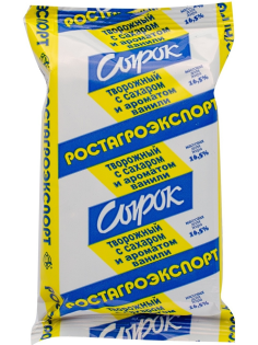 Сырок творожный Ростагроэкспорт с ароматом ванили 16.5%, 90г