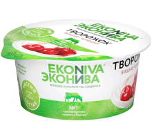 Творожок Эконива с вишней и черешней 5%, 125г