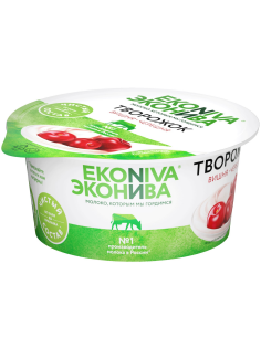 Творожок Эконива с вишней и черешней 5%, 125г