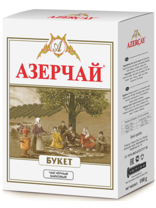 Чай Азерчай Букет черный байховый, 100г