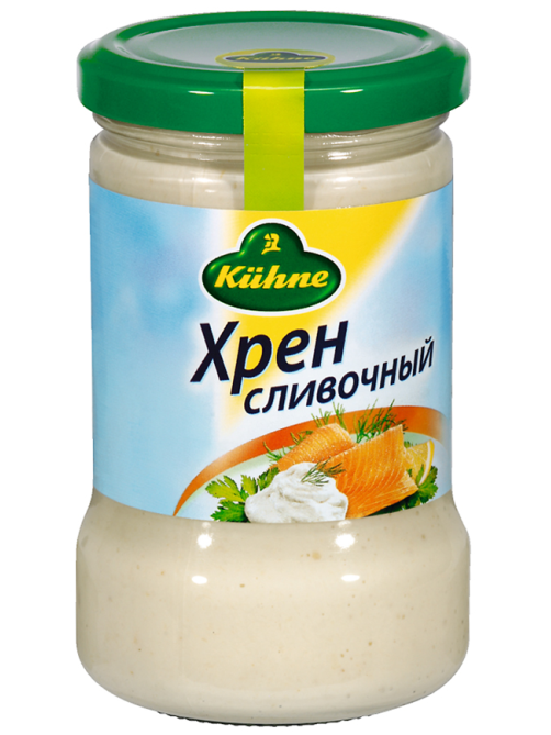 Хрен Kuhne сливочный, 250г x 6 шт