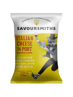 Чипсы Savoursmiths Итальянский сыр и портвейн, 150г