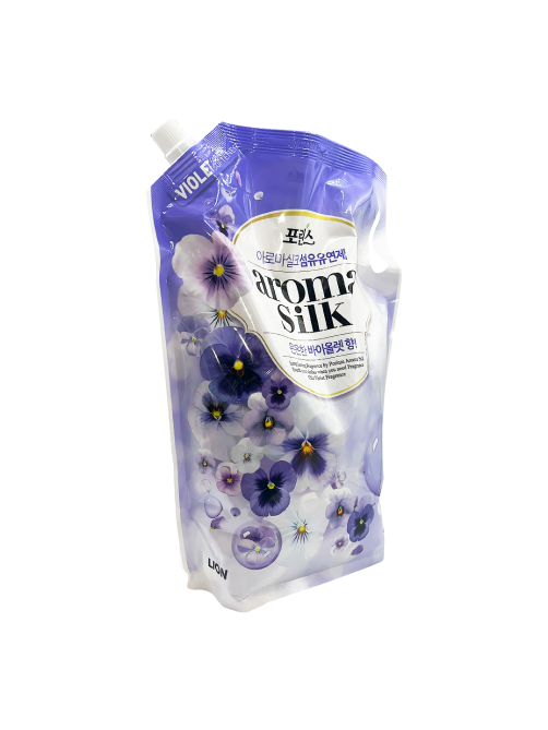 Кондиционер для белья Lion Aroma Silk с ароматом Фиалки, 2.1л