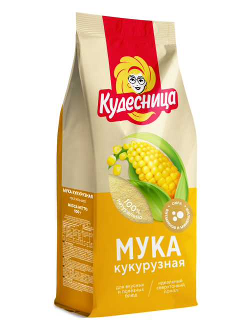Мука кукурузная Кудесница ГОСТ, 500г
