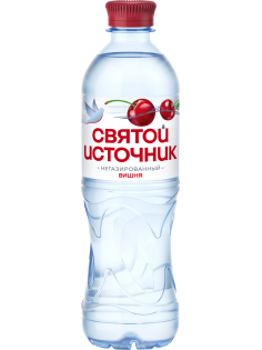 Вода Святой Источник с вишней негазированная, 500мл