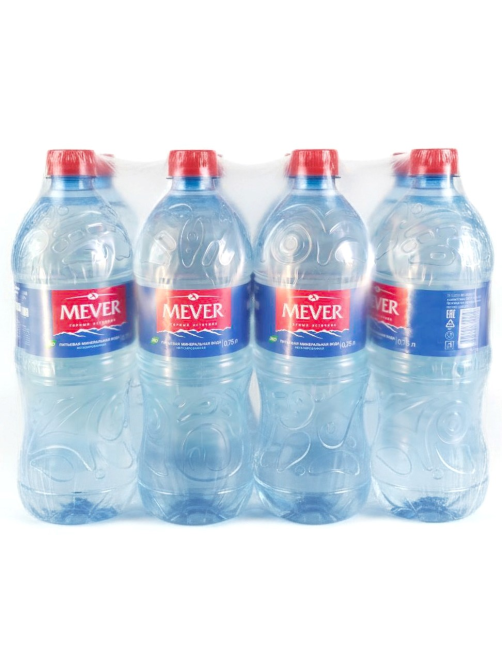 Вода Mever минеральная негазированная, 750мл x 12 шт