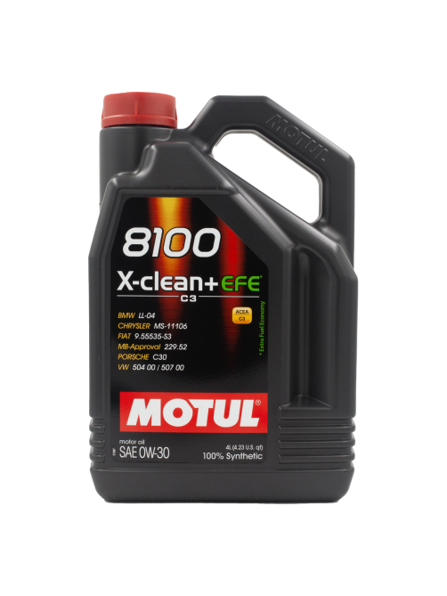 Масло моторное Motul 8100 X-Clean+ EFE 0W30, 4л