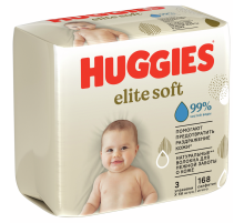 Салфетки влажные детские Huggies Elite Soft, 168шт