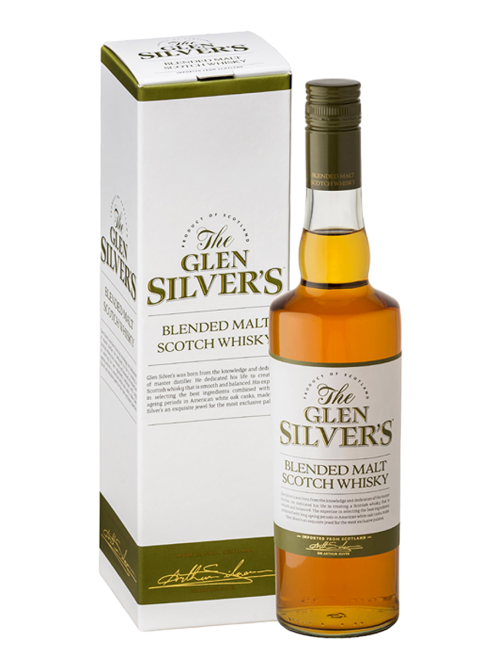 Виски Glen Silvers blended malt в подарочной упаковке, 0.7л