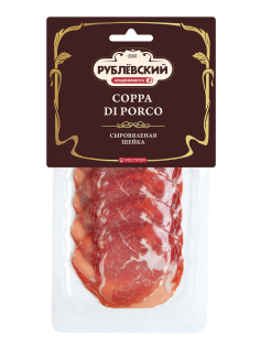 Шейка Рублевский Coppa di Porco свиная сыровяленая нарезка, 70г