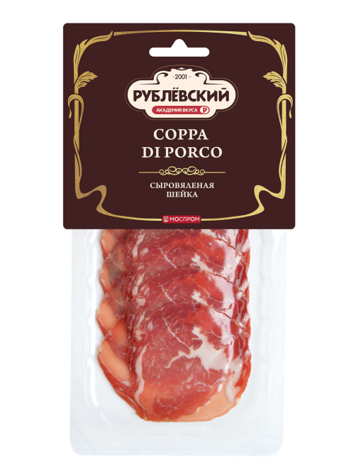 Шейка Рублевский Coppa di Porco свиная сыровяленая нарезка, 70г
