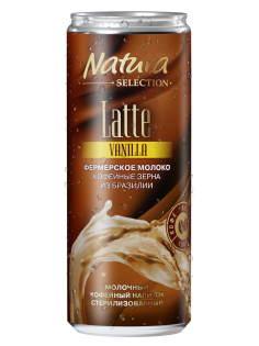 Напиток молочно-кофейный Natura selection Latte Ваниль, 220мл