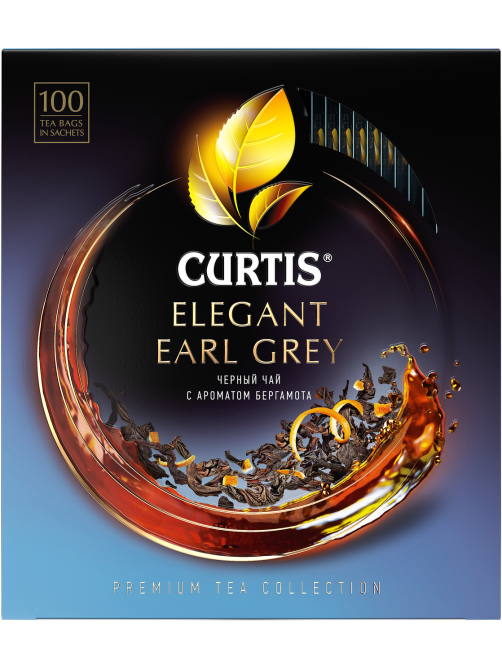 Чай черный Curtis Elegant Earl Grey пакетированный (1.7г x 100шт), 170г