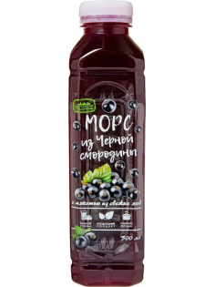 Морс черносмородиновый с мякотью, 500мл