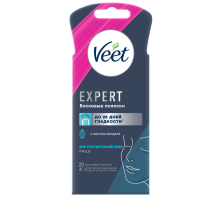 Полоски восковые Veet Expert для лица для чувствительной кожи 20шт, 13г