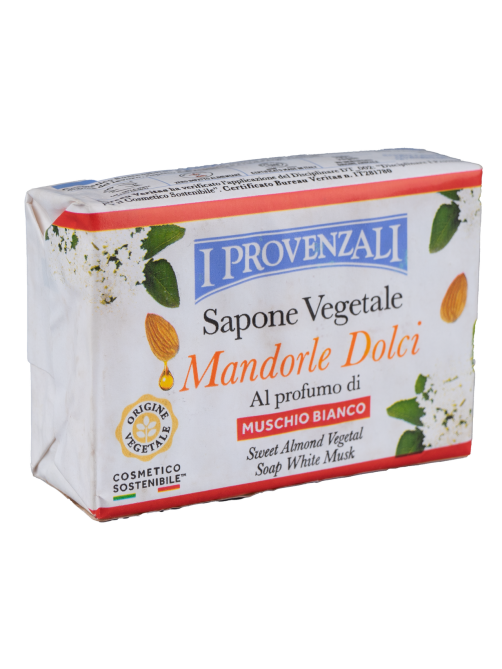 Мыло туалетное I Provenzali Миндаль с ароматом белого мускуса, 100г