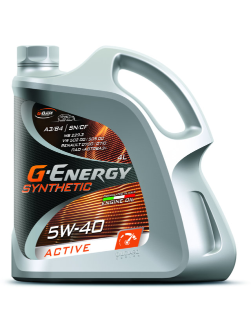 Масло моторное G-Energy Synthetic Active 5W-40, 4л