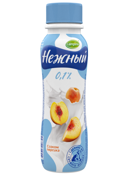 Йогуртный продукт Нежный с соком персика 0.1%, 285г