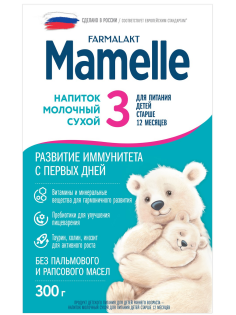 Смесь молочная детская Mamelle 3 с 12 месяцев, 300г