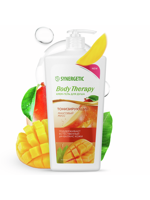 Гель для душа Synergetic Body Therapy Манговый мусс, 900мл