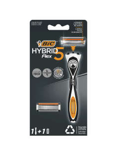 Бритва мужская BIC Flex 5 Hybrid 1 ручка и 1 сменная кассета