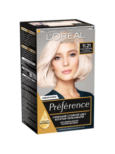 Краска для волос L'Oreal Preference 11.21 Ультраблонд, 243мл