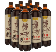 Квас Обломов Бородинский, 1л x 9 шт