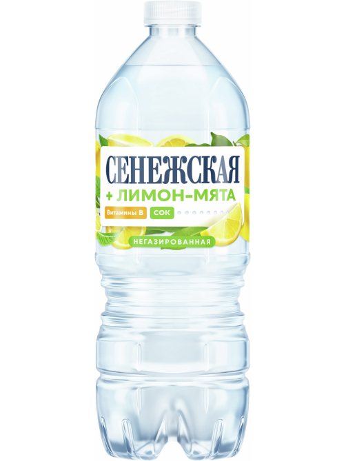 Вода Сенежская с соком лимон-мята негазированная, 1л