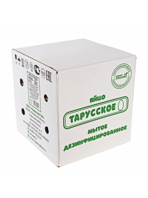 Яйцо куриное Тарусское мытое дезинфицированное С0, 180шт
