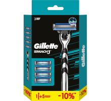 Бритва Gillette Mach3 мужская + 4 сменные кассеты
