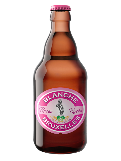 Пивной напиток Blanche Bruxelles Rosee Эль светлый, 0.33л