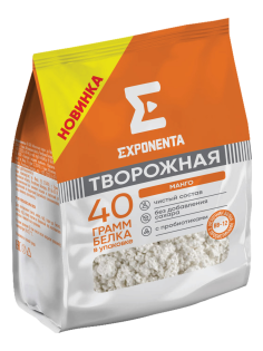 Продукт творожный Exponenta обезжиренный с манго, 250г