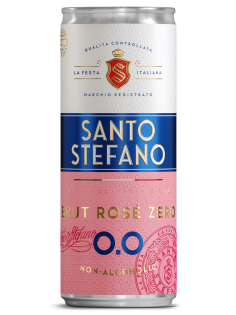 Напиток винный безалкогольный Santo Stefano розовый брют, 0.25л
