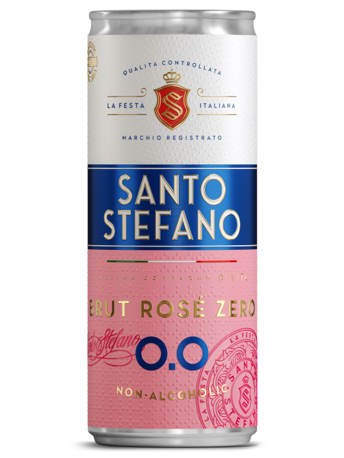 Напиток винный безалкогольный Santo Stefano розовый брют, 0.25л