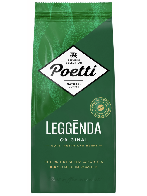 Кофе Poetti Leggenda Original в зернах, 250г