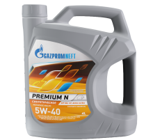 Масло моторное Gazpromneft Premium N 5W-40, 4л
