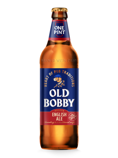 Пивной напиток Old Bobby Ale Эль светлый, 0.568л