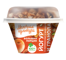 Йогурт Молочная культура абрикос-гранола 2.7-3.5%, 190г