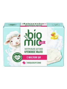 Мыло туалетное детское BioMio Baby На растительной основе Масло ши, 90г
