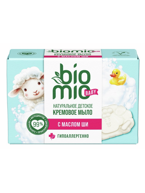 Мыло туалетное детское BioMio Baby На растительной основе Масло ши, 90г